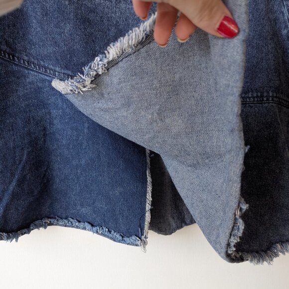 Generation K Asymmetrical Demin Mini Jean Skirt Size 4 - Picture 5 of 10
